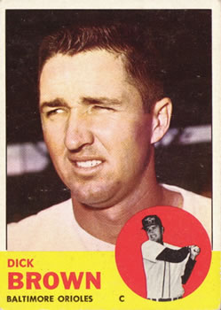 1963 Topps Baseball Cards      112     Dick Brown